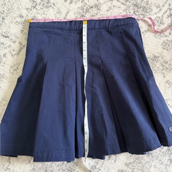 Vineyard Vine Girls’ Pleated Everyday Skirt Nautical Blue NWT Size 12 Preppy Zip - Picture 6 of 6